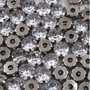 Chaton Engrampado Red 8Mm 074 Cristal Niq C/10Und