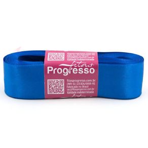 Fita Cetim Progresso N.07 214 Azul Royal 10Mt