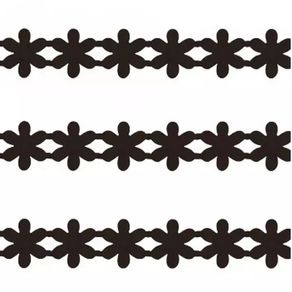 410 Passam Margarida Cetim 104-Preto 5Mt