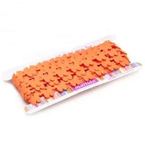 408 Passam Borboleta Cetim 5Mt 125-Laranja