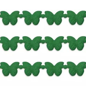 408 Passam Borboleta Cetim 5Mt 106-Verde Esc