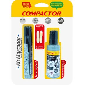 Marcador Qb+ Reabast 30Ml Bl/1Pto 2 Pontas