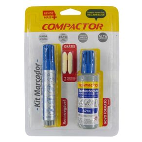 Marcador Qb+ Reabast 30Ml Bl/1Az 2 Pontas