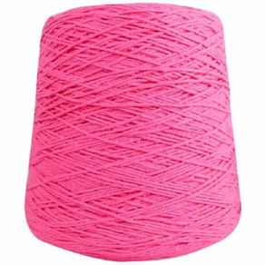Barbante Algodao Cones 4/6 Rosa Neon 570Mt