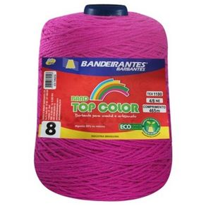 Barbante Algodao Cones 4/8 Rosa Pink 465