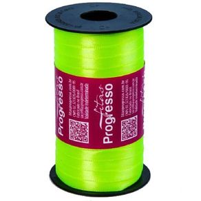 Fita Cetim Progresso N.1 280 Verde Citrico 100Mt