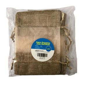Saco Organza Juta 10X14 5Und