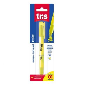 Marca Texto Gel Twist Amrlo Tris Und Bl