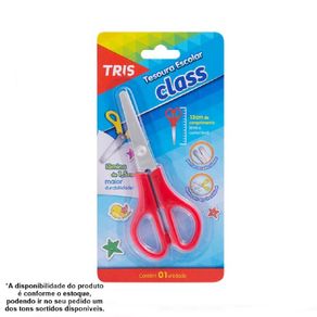 Tesoura Escolar Tris Class Bl 13Cm Und