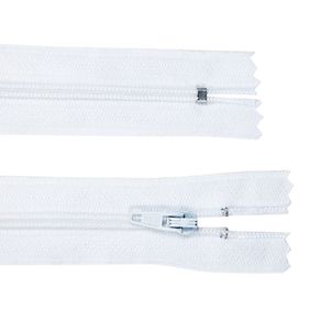 Fechos Ecler (Outros) 15Cm 101 Bco C/Cordao 100%Pol 100Und