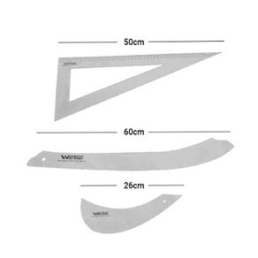 Kit 3 Pcs Regua Graduada Cristal (18141)