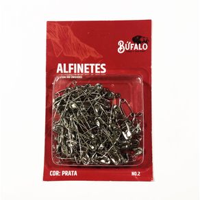 Alfinete de Seguranca N.02 100Und Prata