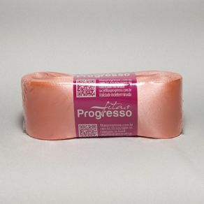 Fita Cetim Progresso N.9 1393 Coral 10Mt Fita Cetim Progresso N.9 1393 Coral 10Mt