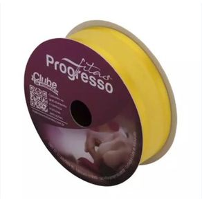 Fita Zc Voal C/Cetim N.005 763 Amarelo Gema 10Mt Fita Zc Voal C/Cetim N.005 763 Amarelo Gema 10Mt