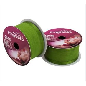 Fita Zc Voal C/Cetim N.009 677 Verde Folha 10Mt Fita Zc Voal C/Cetim N.009 677 Verde Folha 10Mt