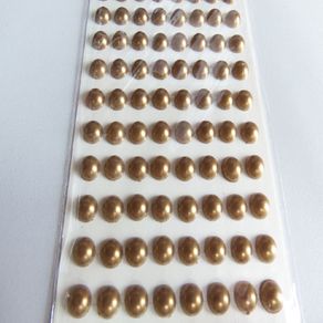 Meia Perola Ct.06Mm Cor Ouro Meia Perola Ct.06Mm Cor Ouro