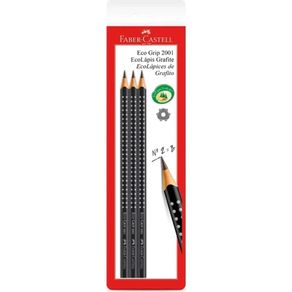 Ecolapis Grip Grafite Preto 3Und Bl (Sm/2001Wap)