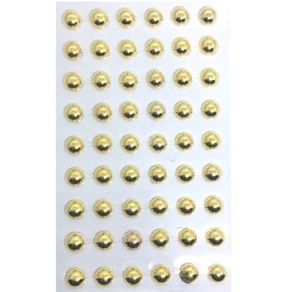 Meia Perola Ct.10Mm Cor Ouro Meia Perola Ct.10Mm Cor Ouro