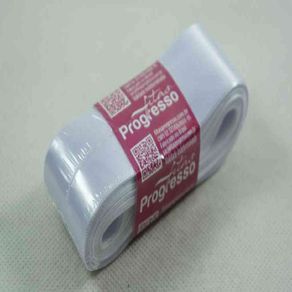 Fita Cetim Progresso N.9 201 Bco 10Mt