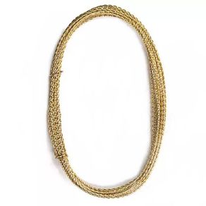 Arame Trancado 0.80Mm Ouro C/5Mt C/2Und