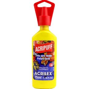 Tinta P/Tecido Acripuff 35Ml N.505 Amarelo Ouro