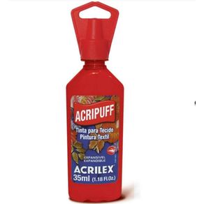 Tinta P/Tecido Acripuff 35Ml N.507 Vermelho Fogo