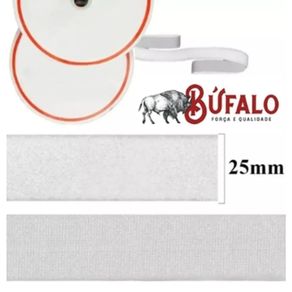 Fitas de Veludo 25Mm Bco C/25Mt