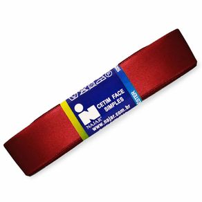 Fita Cetim Najar N.3 Poliester 29 Bordo 10Mt