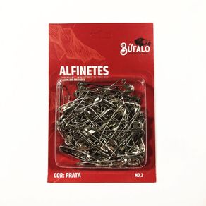 Alfinete de Seguranca N.03 100Und Prata