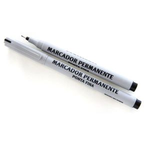 Marcador Permanente Ponta Fina Pto Und