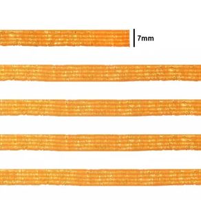 Elastico Crochet 7Mm Laranja Cit/Ouro