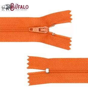 Fechos Ecler Nylon 15Cm 24 Laranja C/100Und