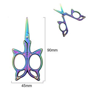 Tesoura Borboleta Inox Ut.886 9.2X4.5Cm Colorido Und