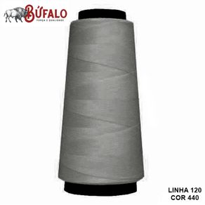 Linha P/Costura 1500Mt 340 Cinza Claro.