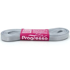 Fita Cetim Progresso N.1 084 Prata 10Mt