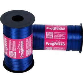 Fita Cetim Progresso N.1 214 Azul Royal 100Mt
