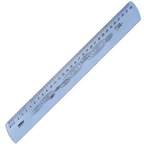 Regua de 30Cm Flexivel Neon Azul Und Regua de 30Cm Flexivel Neon Azul Und