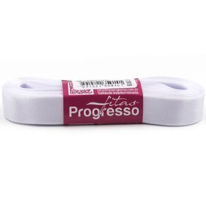Fita Cetim Progresso N.3 201 Bco 10Mt