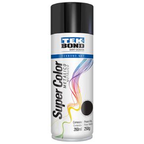 Tinta Aerossol Preto Metalico 350Ml/250G