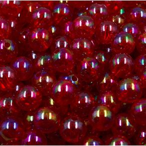 Bola Transl Irisada 8Mm Verm 50G Bola Transl Irisada 8Mm Verm 50G
