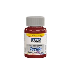 Tinta P/ Tecido Vermelho 37Ml Tekbond Tinta P/ Tecido Vermelho 37Ml Tekbond