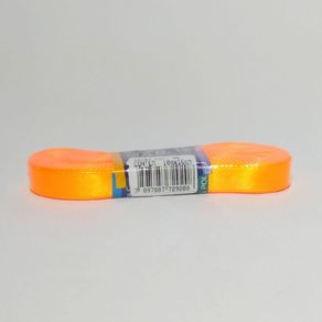 Fita Cetim Najar N.2 Poliester 85 Laranja Neon 10Mt Fita Cetim Najar N.2 Poliester 85 Laranja Neon 10Mt