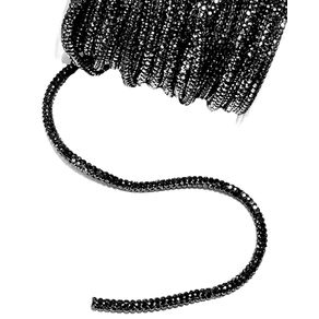 Tubo Strass Tam 03 Cor Preto Mt Nybc Tubo Strass Tam 03 Cor Preto Mt Nybc