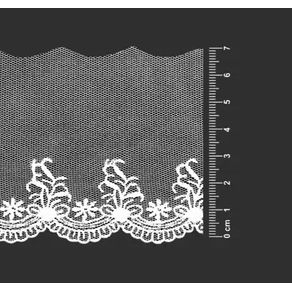 Bordado Tule Bt023-070 001 Bco 13,7Mt Bordado Tule Bt023-070 001 Bco 13,7Mt