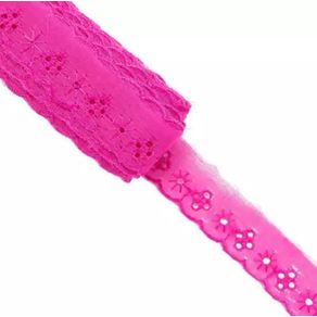Bordado Ingles Bp075 2,5Cm 008 Pink 13,70Mt Bordado Ingles Bp075 2,5Cm 008 Pink 13,70Mt