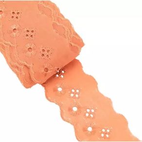 Bordado Ingles Bp065 5,0Cm 003 Salmao 13,70Mt Bordado Ingles Bp065 5,0Cm 003 Salmao 13,70Mt