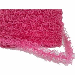 Renda Frufru Pink Fluor 10Mt Renda Frufru Pink Fluor 10Mt