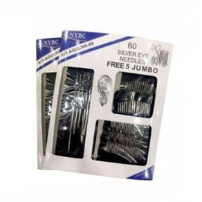 Kit Agulha 60 Tam Vr Cor Nyq 60Pcs