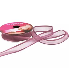 Fita Zc Voal C/Cetim N.003 344 Rose 10Mt
