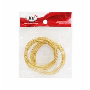 Arame Trancado 0.80Mm Ouro C/5Mt C/2Und